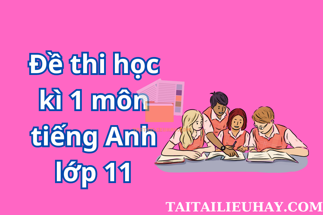 Đề thi học kì 1 môn tiếng Anh lớp 11